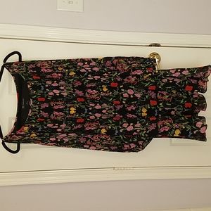 Pleated long sleeved (lined) dress